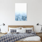 Toile Forêt d'épinette de hêtre recouverte de neige dans (Insitu(Chambre))
