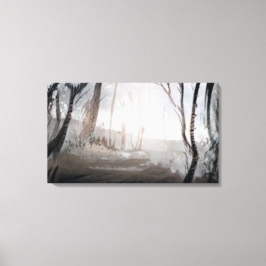 Toile Forêt d'hiver (Recto)