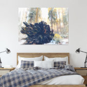 Toile Forêt d'hiver avec racine de séquoia (Insitu(Chambre))