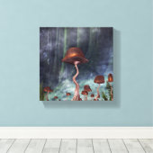 Toile Forêt du jardin des champignons (Insitu (Plancher de Bois))