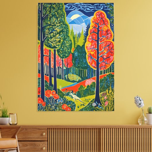 Toile Forêt enchantée (Insitu(Salon))