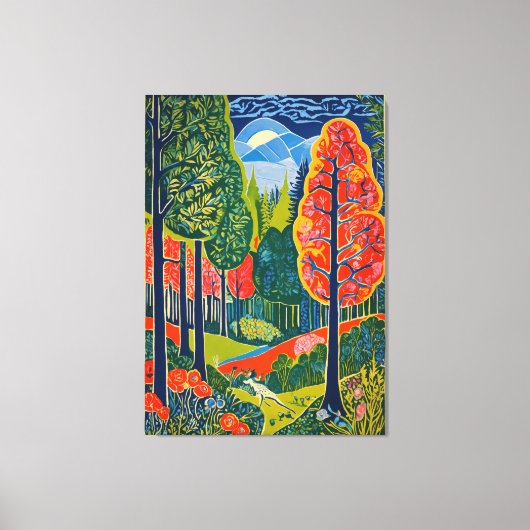 Toile Forêt enchantée (Recto)