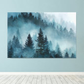 Toile Forêt Enchantée en Bleu (Insitu (Plancher de Bois))