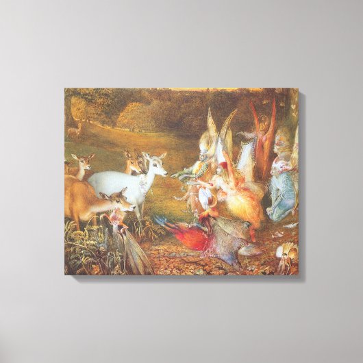 Toile Forêt enchantée par l'artiste John Anster Fitzgera (Recto)