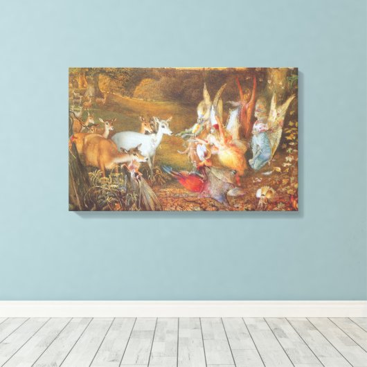 Toile Forêt enchantée par l'artiste John Anster Fitzgera (Insitu (Plancher de Bois))