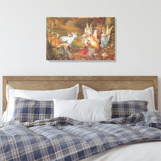 Toile Forêt enchantée par l'artiste John Anster Fitzgera (Insitu(Chambre))