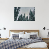 Toile Forêt enneigée avec soleil (Insitu(Chambre))