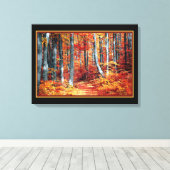 Toile Forêt ensoleillée d'automne (Insitu (Plancher de Bois))