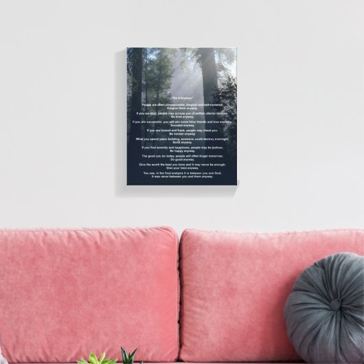 Toile Forêt et soleil le faire de toute façon (Insitu(Salon))