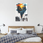 Toile Forêt flottante rêveuse (Insitu(Chambre))