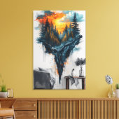 Toile Forêt flottante rêveuse (Insitu(Salon))