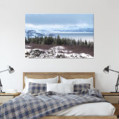 Toile Forêt gelée et lac (Insitu(Chambre))