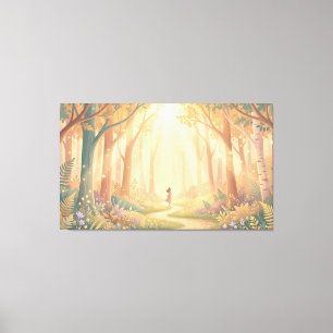 Toile Forêt Magique
