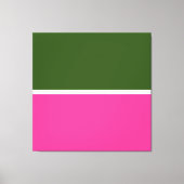 Toile Forêt moderne vert blanc foncé couleur rose (Recto)