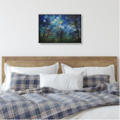 Toile Forêt Mystique La Nature Étoiles Céleste 12x18 (Insitu(Chambre))