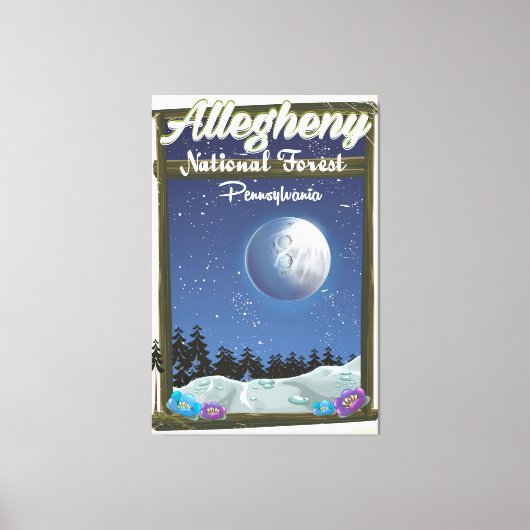 Toile Forêt nationale Allegheny Pennsylvanie (Recto)