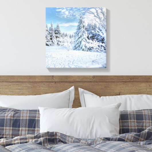 Toile Forêt neigeuse (Insitu(Chambre))