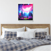 Toile Forêt spatiale magique (Insitu(Chambre))