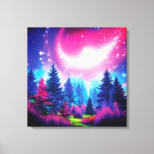 Toile Forêt spatiale magique (Recto)