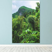 Toile Forêt tropicale luxuriante et pic el yunque (Insitu (Plancher de Bois))