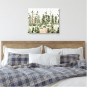 Toile Forêt verte à l'aquarelle (Insitu(Chambre))