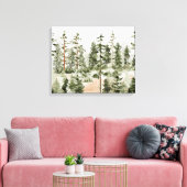 Toile Forêt verte à l'aquarelle (Insitu(Salon))