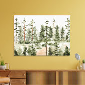Toile Forêt verte à l'aquarelle (Insitu(Salon))
