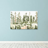 Toile Forêt verte aquarelle (Insitu (Plancher de Bois))