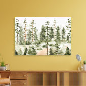 Toile Forêt verte aquarelle (Insitu(Salon))