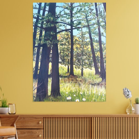 Toile Forêt verte d'automne (Insitu(Salon))