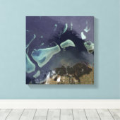 Toile Forêt verte profonde sur terre (Insitu (Plancher de Bois))