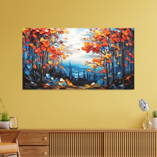 Toile Forêt verte Watercolor (Insitu(Salon))