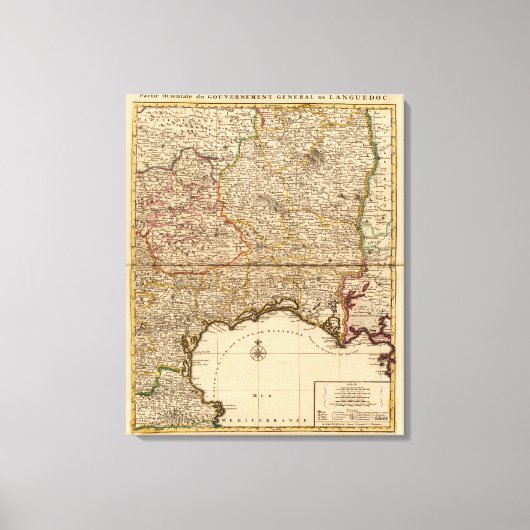 Toile Forêts et établissements français (Recto)