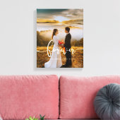 Toile Forever design élégant superposition photo mariage (Insitu(Salon))