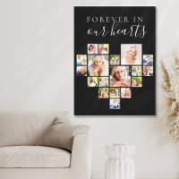 Forever in Our Hearts Photo Collage noir