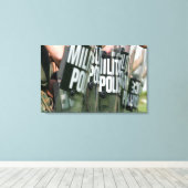 Toile Formation de contrôle des émeutes (Insitu (Plancher de Bois))