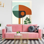 Toile Forme d'oiseau minimaliste Abstrait (Insitu(Salon))