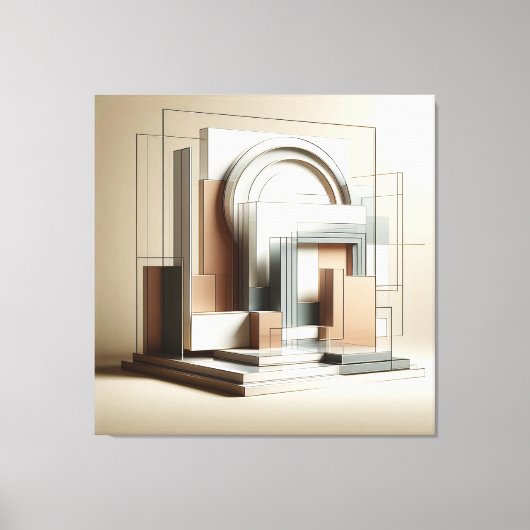 Toile Forme Sculpturale Architecturale (Recto)