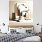 Toile Forme Sculpturale Architecturale (Insitu(Chambre))