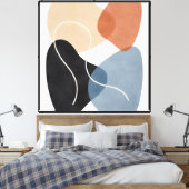 Toile Formes apprenant à partager l'espace (Insitu(Chambre))
