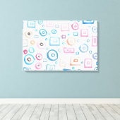 Toile formes aquarelles peintes (Insitu (Plancher de Bois))