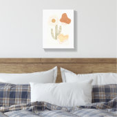 Toile Formes Bohèmes Abstraites Cactus de Soleil en Terr (Insitu(Chambre))