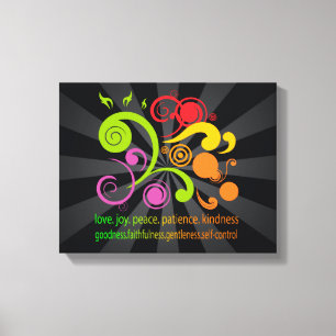 Toile Formes colorées, Fruits de l'Esprit