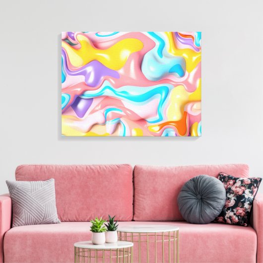 Toile Formes de fluide plastique (Insitu(Salon))