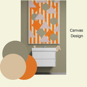 Toile Formes et rayures géométriques abstraites modernes