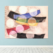 Toile Formes flottantes, art abstrait, (Insitu (Plancher de Bois))