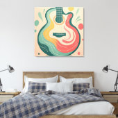 Toile Formes géométriques Abstraites de la guitare moder (Insitu(Chambre))