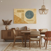 Toile Formes géométriques Abstraites du Boho Terre