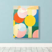 Toile Formes géométriques Art moderne coloré enveloppé C (Insitu (Plancher de Bois))