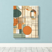 Toile Formes géométriques Art moderne coloré enveloppé C (Insitu (Plancher de Bois))